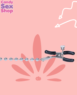 150. Nipple Play Silver Beaded Nipple Clamps (ja8802) (4)