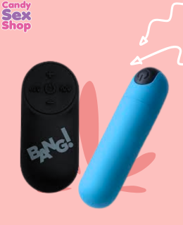 12.  Bang! Vibrating Bullet W Remote Control Blue (ja6475) (2)