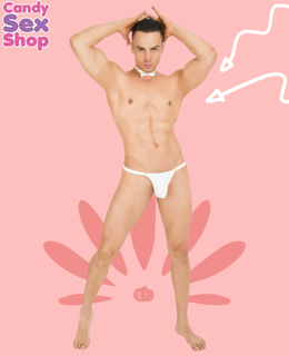 46. Tanga Blanca Con Broches Ta14 (ja8581)