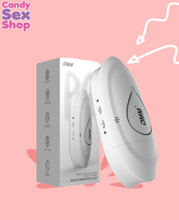 123.  Dmm   Voice And Vibrating Cup Masturbator   White (ja6888)