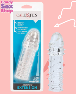 93. Adonis Textured Penis Extension   Clear (ja8510)
