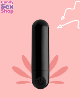 133.  Bang! 10x Vibrating Metallic Bullet   Black (ja6719) (2)