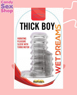 61.  Thick Boy Vibrator   Clear (ja6895)