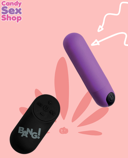 11.  Bang! Vibrating Bullet W Remote Control Purple (ja5761) (5)