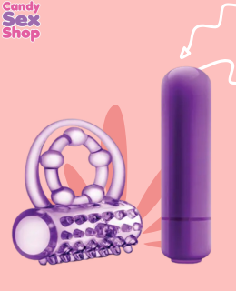 56. Play With Me   The Player Vibrating Double Strap Cockring Purple (ja5860) (3)
