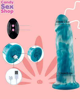 416. Liquid Silicone Series Dildo 8.6 Inch Rechargeable Qsgj 004 (ja8819) (4)