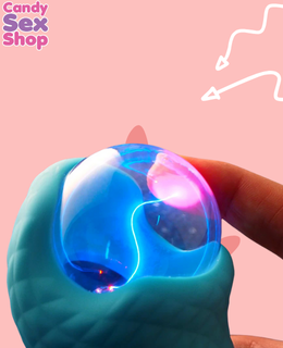 351. Plasma Ball Vibrador 2n1   Teal (ja8247) (6)