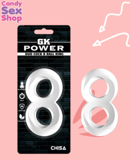 44.  Duo Cock 8 Ball Ring Clear (ja5366)