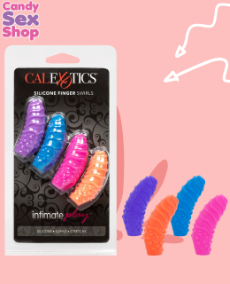 7.intimate Play Silicone Finger Swirls (ja7307)