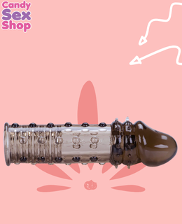 94. Adonis Textured Penis Extension   Smoke (ja8509) (4)