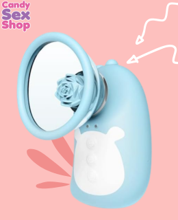 80. Dinosaur Nipple Pump And Flower Collide  Blue (ja8177) (2)
