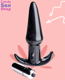 180. Fr Vibrating Thrilling Smooth Anal Plug – Black (ja5525) (2)