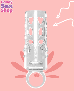 39.  Vibrating Sleeve Enhancer Clear (ja5687) (4)