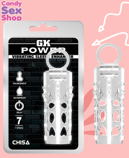 39.  Vibrating Sleeve Enhancer Clear (ja5687)