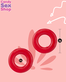 169. Stay Hard   Donut Rings – Red (ja8505) (3)