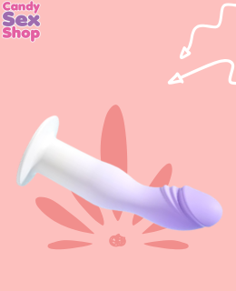 356. Dildo Small Bicolor Liquid Lilo Yt 24056   Purple (ja8700) (3)