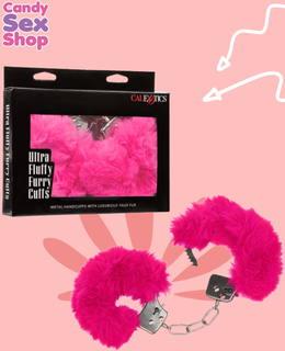 69. Ultra Fluffy Furry Cuffs  Pink(ja8081)