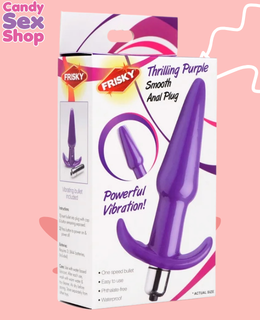 68.  Fr Vibrating Thrilling Smooth Anal Plug   Purple (ja5527)
