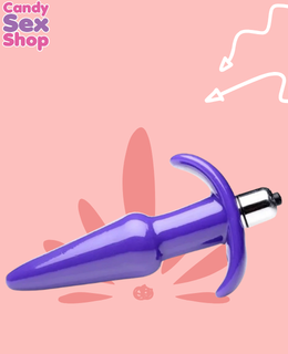 68.  Fr Vibrating Thrilling Smooth Anal Plug   Purple (ja5527) (3)