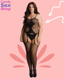 77.  Fence Net Suspender Bodystocking (ja6564)