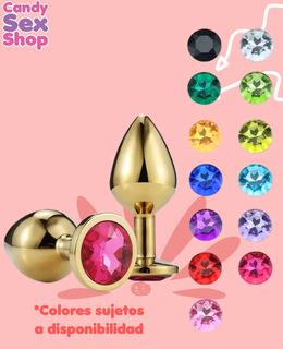 138.  Gold Jeweled Plug   Chico (ja7191)