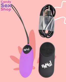 44.  Bang! 28x Ribbed Silicone Egg   Purple (ja6474) (3)