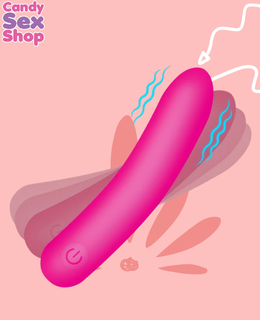 222. Bang! Tapered Silicone Bullet Flexible   Pink (ja8906) (3)