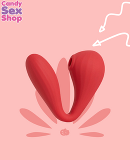 106.  Magic Bobi   2 In 1 Bendable Vibrating   Red (ja6628) (3)