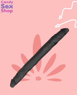 173. B Yours   14 Double Dildo   Black (7203).