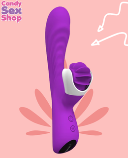 107. S Hande   Nymph   Silicone Rabbit – Purple (ja6658) (2)
