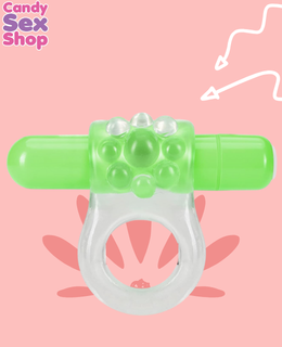 127.  Teaser Vibrating C Ring – Green (ja6914) (2)