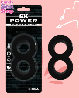 6. Duo Cock 8 Ball Ring Black (ja3627)