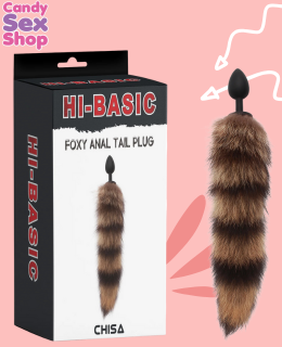43.  Foxy Anal Tail Plug Brown (ja5470)