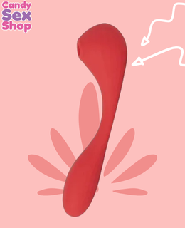 106.  Magic Bobi   2 In 1 Bendable Vibrating   Red (ja6628) (2)