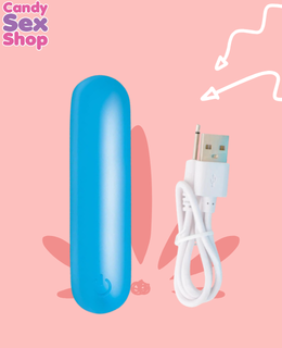 221. Bang! Silicone Bullet Flexible   Blue (ja8907) (5)