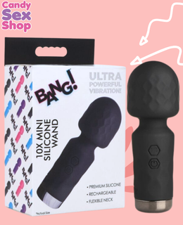283.10x Mini Silicone Wand – Black (ja7206)