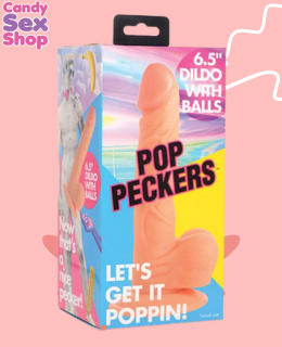 98.  Pop 6.5 Dildo With Balls   Light (ja6317)