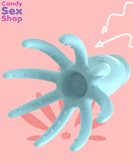 423. Small Octopus Remote Jump Egg Vibrator Remote Control+   Blue (ja8883) (6)