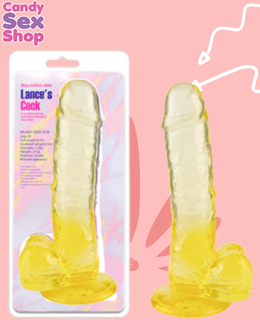 287. Lance´s Cock Jelly Dildo Grande – Yellow (ja8250) (2)