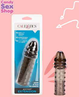 94. Adonis Textured Penis Extension   Smoke (ja8509)