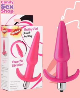 118.  Fr Vibrating Thrilling Smooth Anal Plug   Pink (ja5526)