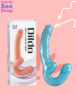 275. Metallic Strapless Double Head Dildo   Varios Colores (ja8065)