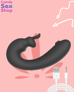 217. Kala Tapping Rabbit Vibrator   Black   Ws Nv084 (ja8271) (4)