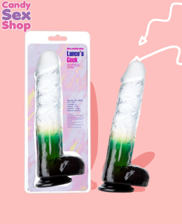 182. Lance´s Cock 9.6 Inch Dildo Bicolor    Green(ja7265)