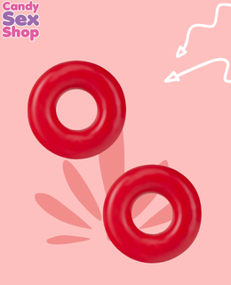 169. Stay Hard   Donut Rings – Red (ja8505) (4)