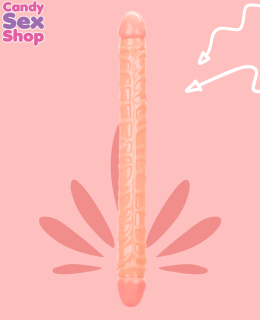 371. Dildo Double Ended 17 Inch Flesh (ja8827) (2)