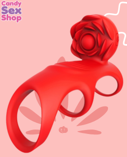 184. Rosie Couples Vibrating Cock Ring   Red (ja8773) (2)
