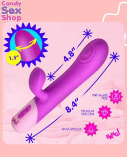278. Bang! Clit Tapping Pulsing Rabbit   Purple (ja8821) (4)