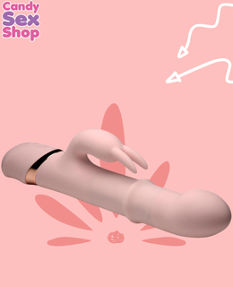 292. In 10x Bunny Slide Sliding Ring Silicone Rabbit Vibrator (ja8904) (5)