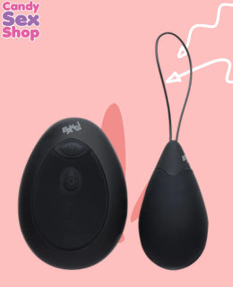 52.  Bang! 10x Vibrating Silicone Egg With Remote Control   Black (ja6077) (2)
